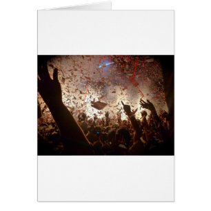 Cartão Partying da multidão