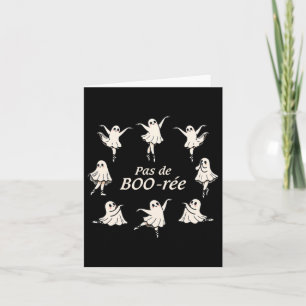 Cartão Pas De Boo-rée Dança Engraçada de Balé Fantasmas A
