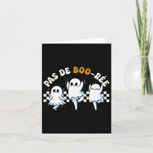 Cartão Pas De Boo-rée Spooky Halloween Dança de Balé Fant