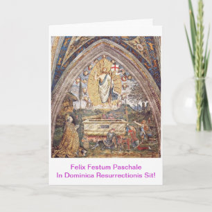 Cartão Paschalis Scida No Domingo de Ressurreição