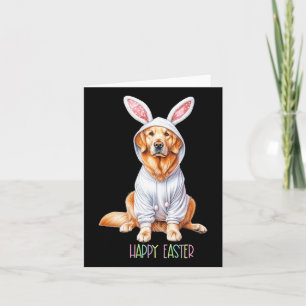 Cartão Páscoa Cachorro Primavera Retriever Páscoa Eg
