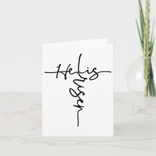 Cartão Páscoa Christian Ele É Homem De Ressurreição Do So (Frente)