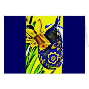 Cartão Páscoa Daffodil