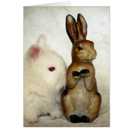 Cartão Páscoa de Bunnies