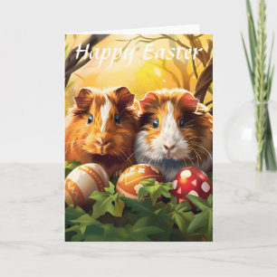 Cartão Páscoa de porcos de Páscoa Sunlit