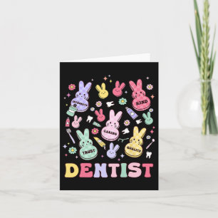 Cartão Páscoa Dentista Retro Rdh Dental Hygienist Squad B