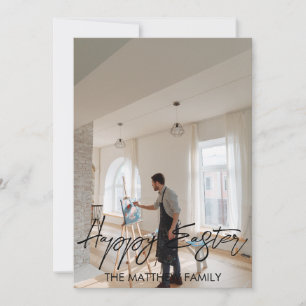 Cartão páscoa elegante, família paterna Foto de caligrafi