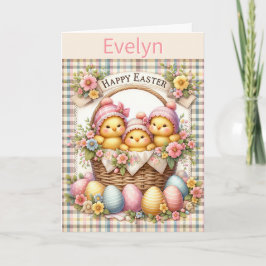 Cartão Páscoa Fofa Adicionar Nome do Filho Avô