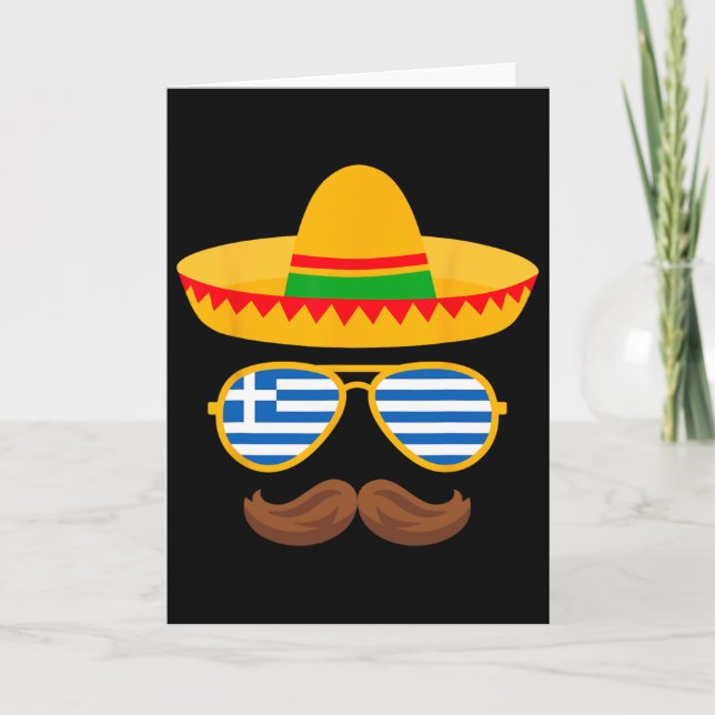 Cartão Páscoa Grega Sungles Cinco De Mayo Mexicano Crianç (Frente)