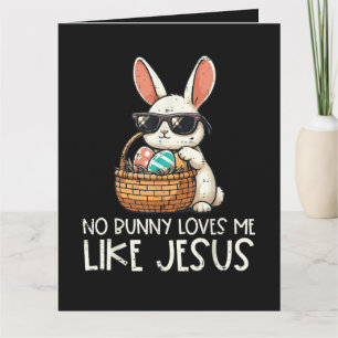 Cartão Páscoa Nenhum Coelho Me Ama Como Jesus Cristão