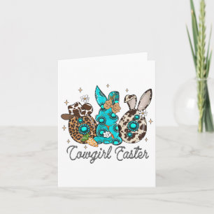Cartão Páscoa Ocidental Engraçada, Páscoa de cowgirl cony
