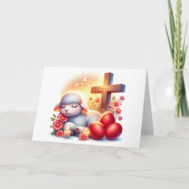 Cartão Páscoa Ortodoxa De Lâmpada Sonolenta