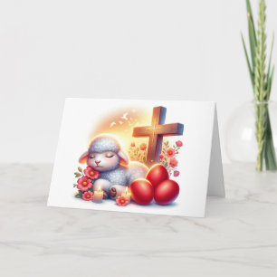 Cartão Páscoa Ortodoxa De Lâmpada Sonolenta