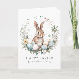 Cartão Páscoa Personalizada Fora De Foguetes De Ovos Boni