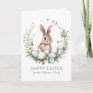 Cartão Páscoa Personalizada Fora De Foguetes De Ovos Boni