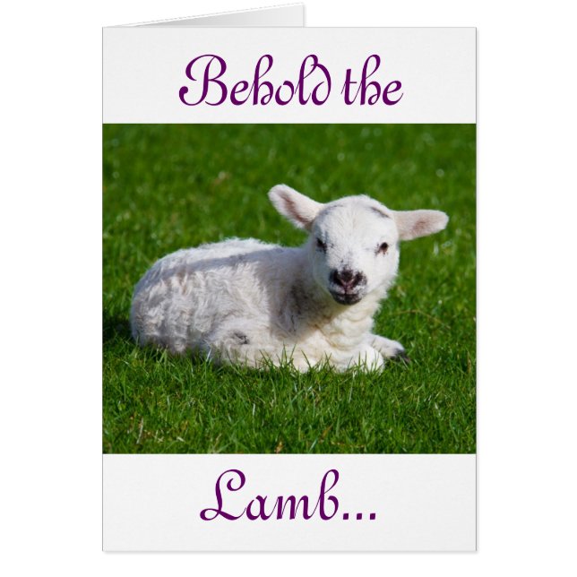 Cartão Páscoa Segure a placa de feriado da lâmpada (Frente)