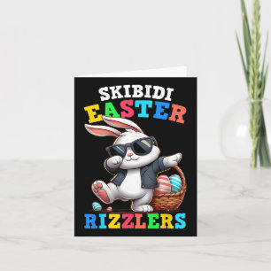 Cartão Páscoa Skibidi Rizzlers Sigma Gen Alpha Bunny East