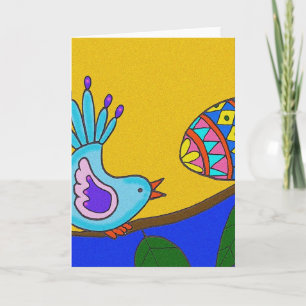 Cartão Páscoa Surpresa Arte Folclórica Ucraniana
