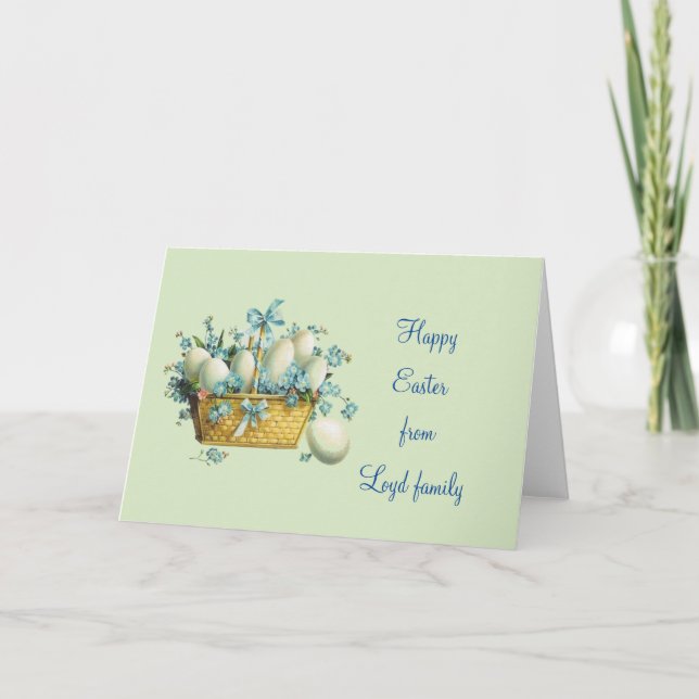 Cartão Páscoa Vintage (Frente)