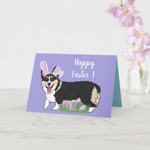 Cartão Páscoa Welsh Corgi Pup