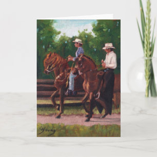 Cartão Paso Fino Horses Blank Greeting Card