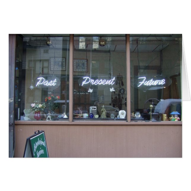 Cartão Passado, presente, futuro 5x7 (Frente Horizontal)