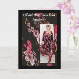 Cartão Passando do café para o alcaçuz laranja engraçado