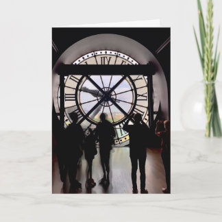 Cartão Passando o tempo no Musée d'Orsay