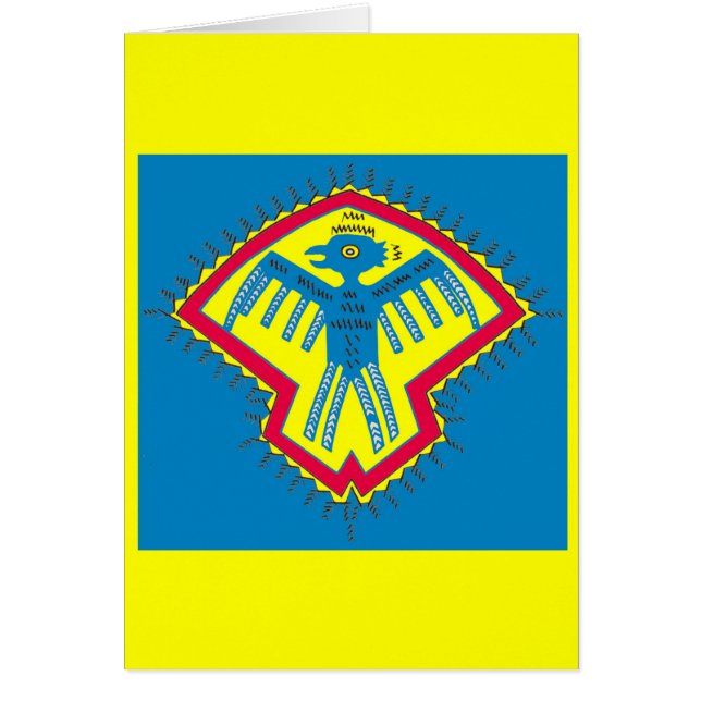 Cartão Pássaro Americano Nativo (Frente)