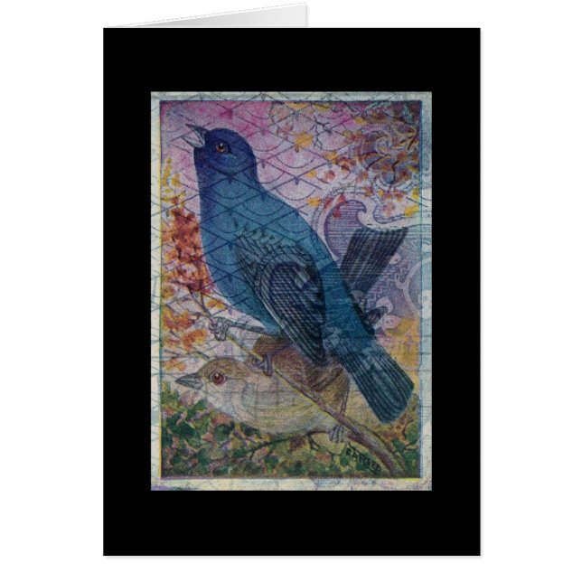 Cartão Pássaro Azul (Frente)
