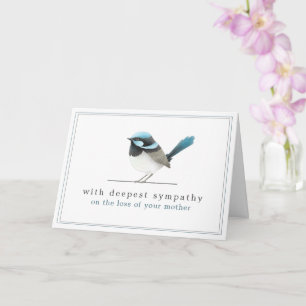 Cartão Pássaro Azul - Perda de Simples Simples Simpatia E