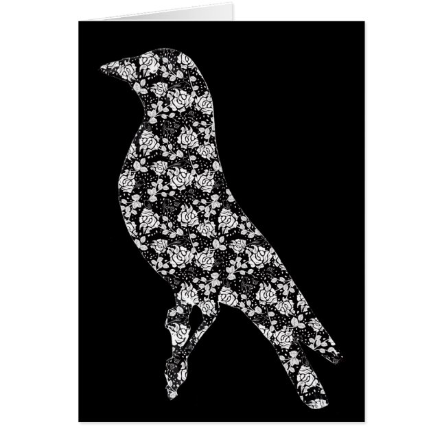 Cartão Pássaro cor-de-rosa (Frente)