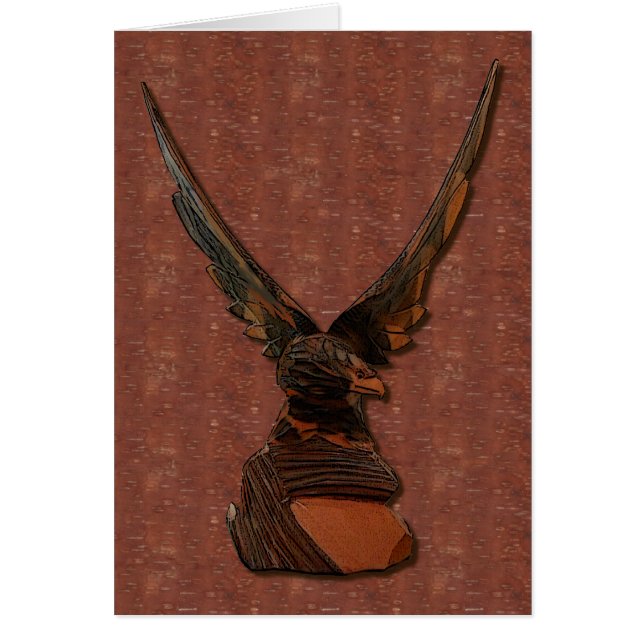 Cartão Pássaro da presa (Frente)