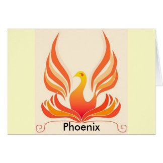 Cartão Pássaro de Phoenix