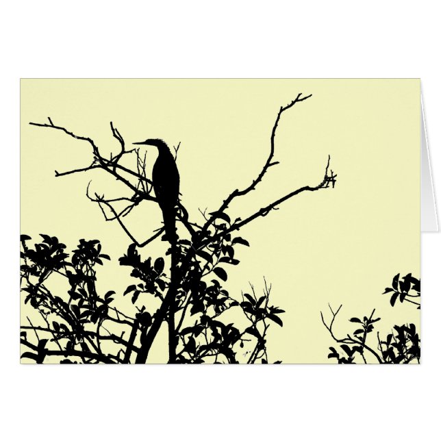 Cartão Pássaro do Anhinga (Frente Horizontal)