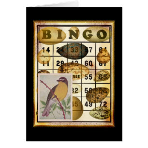 Cartão Pássaro do Bingo