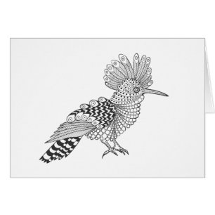 Cartão Pássaro do estilo