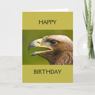 Cartão Pássaro do Presy Happy Birthday Card
