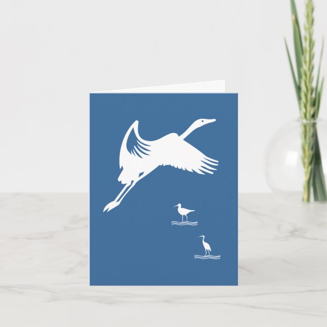 Cartão - Pássaro em voo (Frente)