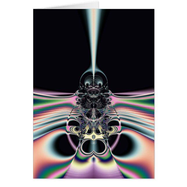 Cartão Pássaro Funky (Frente)
