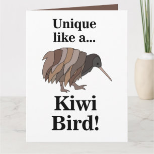 Cartão Passaro Kiwi