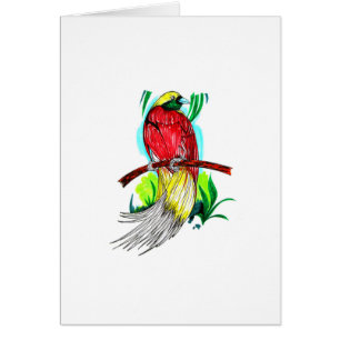 Cartão Pássaro Menor