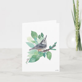 Cartão Pássaro Nuthatch