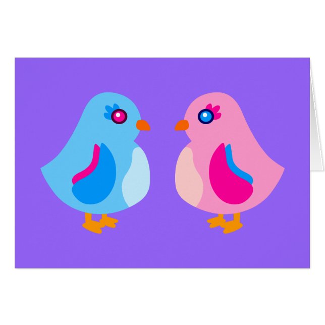 Cartão Pássaros Bons (Frente Horizontal)