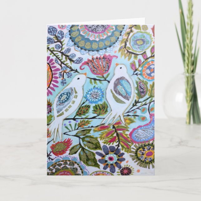 Cartão Pássaros de Papel I (Frente)