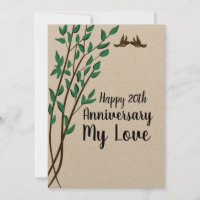 Pássaros do Amor e Galhos de Aniversário Qualquer