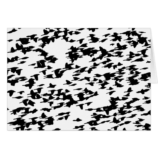 Cartão Pássaros em vôo (Frente Horizontal)