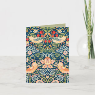 Cartão Pássaros & Flores Wm Morris Arte com Sentimento