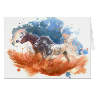 Cartão Passeio da noite - mustang