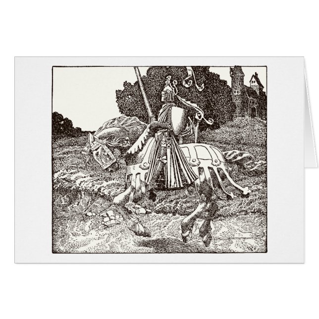 Cartão Passeio do rei Arthur (Frente Horizontal)